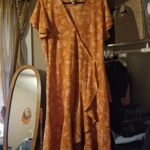 Orange fall dress